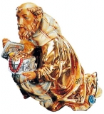 Kniender König Krippenfigur Matteo - Dolfi Schnitzereien