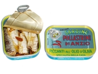 Sardines in Olive Oil with Chili Peppers 100 gr. - Pollastrini