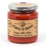 Tomato Sauce with Olives 314 ml. - L'Orto di Beppe