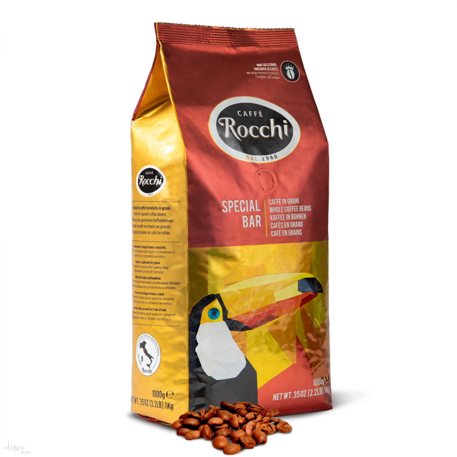 LAVAZZA CAFFE ESPRESSO Premium Arabica Italian Whole Coffee Beans 1kg 35oz
