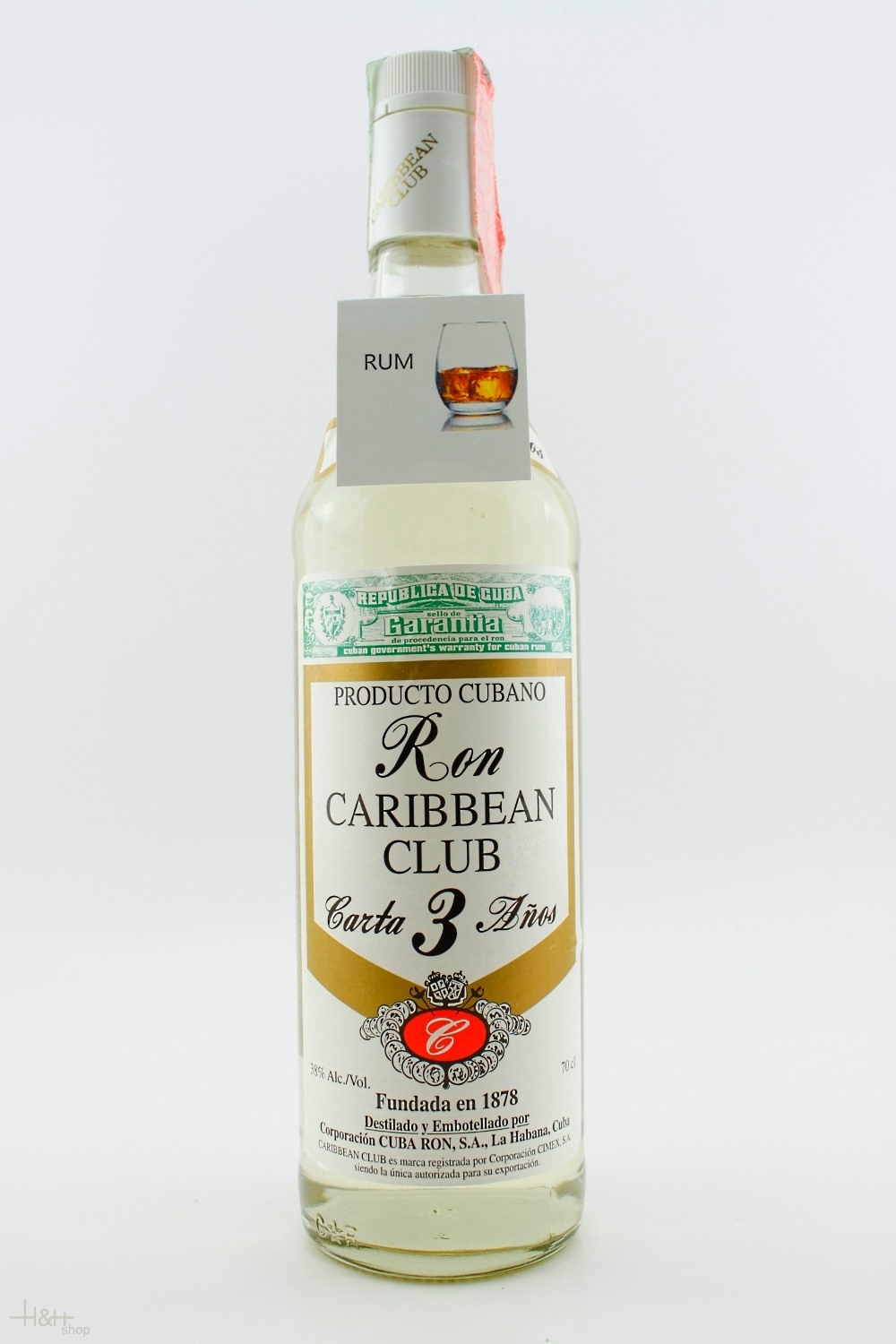 Rum Carta Blanca 3 Anos - 38% 70 cl. - Havana Club - H&H Shop