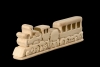 Train 3D-Puzzle in natural wood - Dolfi