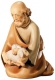 Kneeling Sheperd with sheep Nativity Leonardo - Dolfi