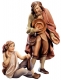 Sheperd with boy Nativity Raffaello - Dolfi Sculptures