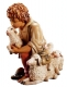 Kneeling sheperd with sheeps Nativity Matteo - Dolfi