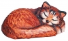 Schlafende Katze Krippenfigur Matteo - Dolfi Holzkrippen