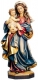 Wood Sculpture Madonna of the reverence coloured - Dolfi