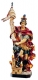 Wood Sculpture Saint Florian coloured - Carvings Dolfi