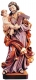 Wood Sculpture Saint Joseph with child coloured - Carvings Dolfi
