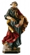 Wood Sculpture Saint Matthew coloured - Wood Carvings Dolfi