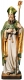 Wood Sculpture Saint Benedict coloured - Wood Carvings Dolfi