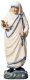 Wood Sculpture Saint Mother Teresa of Calcutta coloured - Dolfi