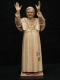 Wood Sculpture Pope Benedict XVI. coloured - Dolfi