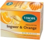 Ginger & Orange tea organic 15 tea bags - Viropa